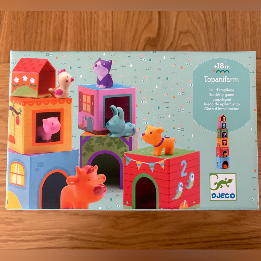 Colorful Stacking Farm Animal Toy